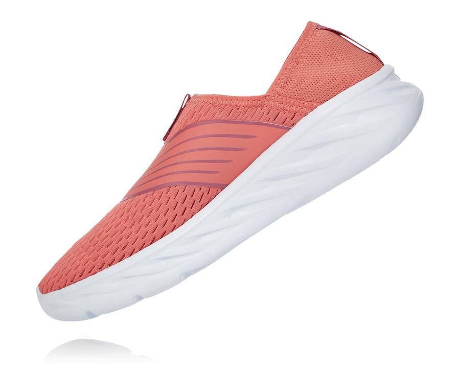 Hoka One One Sandals Womens Orange/White - ORA Recovery - 03681SCYB